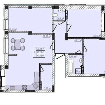 Продаж 3 кім.квартири від забудовника ЖК Сонячні Пагорби м.Пустомити