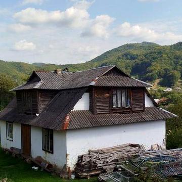 Будинок з ставком у Карпатах