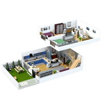 Таунхаус 60м² з виходом на дві сторони+два дворики на 14м² та 3.4 м²