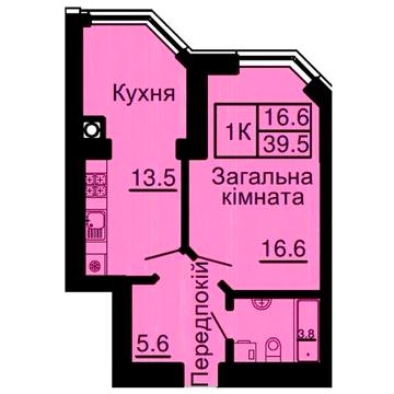Софія Резиденція  40,8 кв м 56000$ Зданий будинок ЖК Софія Резиденція