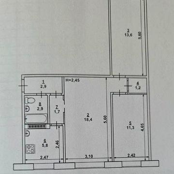 3 кімнатна квартира Тернівский район, Терещенка 24