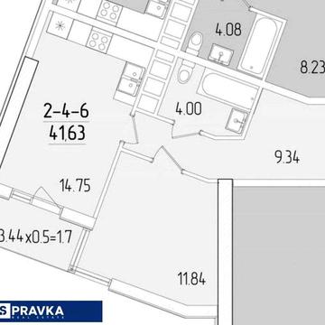квартира 42м2 в ЖК 67 Жемчужина ЖК 67 жемчужина