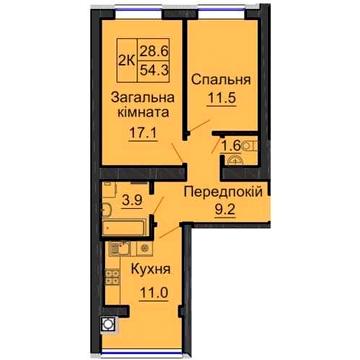 ‼️ З ДОКУМЕНТАМИ Продам 2к квартиру 55м2 Софія Клубний від Мартинова ЖК София Клубный