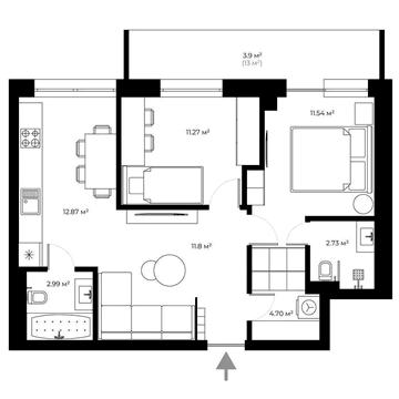 Продаж 2 кімнатної квартири. Ужгород. ЖК PARKLAND
