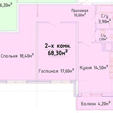 ЖК Апельсин, центр (Среднефонтанская) - 2х - 70,4 м2! Большая лоджия! ЖК Апельсин