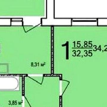 Продаж 1к Квартира Академіка Барабашова вулиця ЖК Птичка