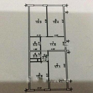 tir-31. Просторная 3 комн квартира в новом доме на ул.Сахарова.