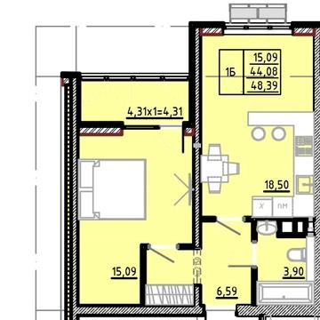 Продаж 1к Квартира Івана Франка вулиця ЖК Modern