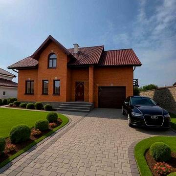 Будинок в Крихівцях з чорновим ремонтом, гаражем, підвалом та зем.діл.