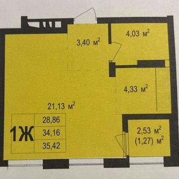 1-но кімнатна квартира без комісії 3-ма вікнами ЖК Скандія Scandia ЖК Скандія Scandia