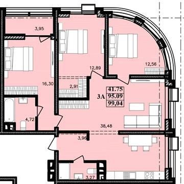 Срочно! 3-ком квартира(100м2) ЖК "МОДЕРН" 6-ст Фонтана! 920$ за м2 ЖК МОДЕРН