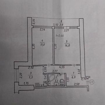 Продаж 2кімн.квартира вул.В.Великого , житловий стан, лоджія.