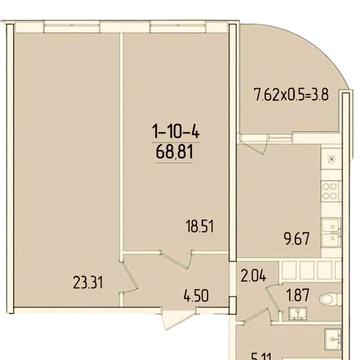 Продажа большой 2к квартиры на Краснова, 67 Жемчужина, Кадор Сити ЖК 67 Жемчужина