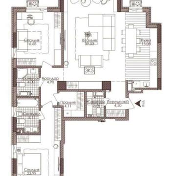 Продаж 3-к в ЖК Камертон,вул.Річкова, поруч вул.Дмитрівська,1700$/м2, ЖК Камертон