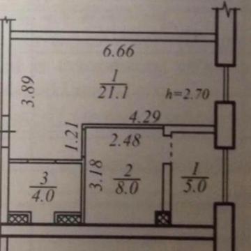 Продаж 1к Квартира Набережна Перемоги вулиця ЖК Пятый Континент