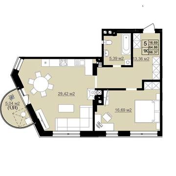 Продаж 1к Квартира Дашкевича Романа вулиця ЖК D2