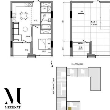 Продаж 1к Квартира Наукова вулиця ЖК MECENAT