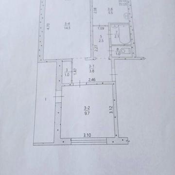 Продам квартиру 2х комнатную,Златополь,3 микрорайон, 18 дом.