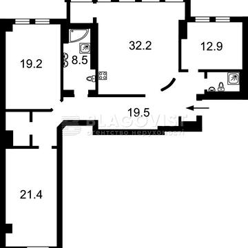 Оренда 3-к.кв 127 м.кв Міхновського(Др.Народів) 14-16 Звіринецька
