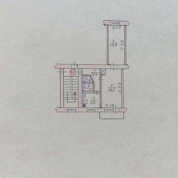 Продається  двокімнатна квартира у м. Верхньодніпровськ,