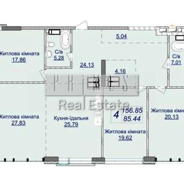 Низька Ціна! ЖК Новопечерские Липки 4К 156.8м2вулАндрея Верхогляда ЖК Новопечерські Липки