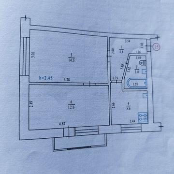 2 ком. квартира от собственика