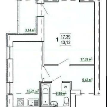Продам 1к S 40м ,2\9 эт.в сданном новострое ЖК Гидропарк.Q ЖК гидропарк