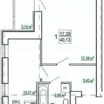 Продаж 1к Квартира Борткевича вулиця ЖК Гидропарк