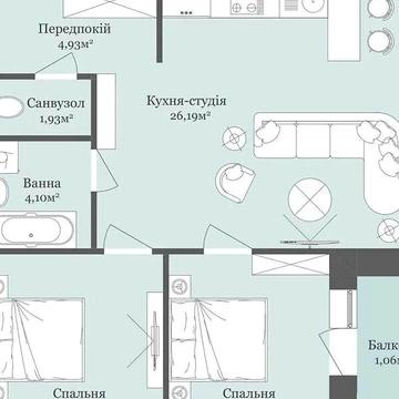 Продаж 2к Квартира Тлехаса вулиця ЖК West Towers