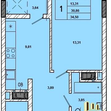 Продаж 1к Квартира Миколайчука вулиця