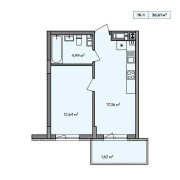 Продаж 1 кімнатної квартри. Ужгород. ЖК CENTRAL PARK
