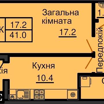 1к квартира ЖК «Софія Резиденс» 41 м кв ЖК Софія резиденс