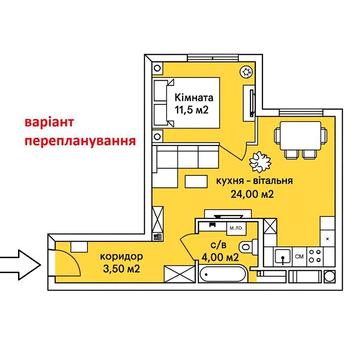 Велика 1 к. Будинок 2021 року. Газовий котел. метро Теремки 5-6 км.