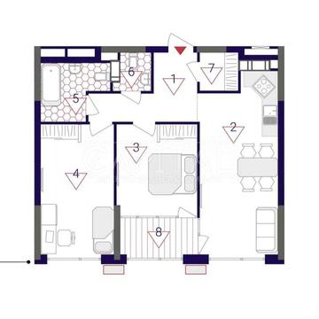 Продаж 2-кімн. квартира в ЖК GREAT у будинку №9, площа 73м2 ЖК Great