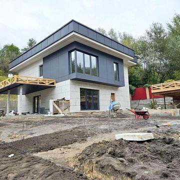 Будинок на етапі 230 м2 панорама ліс газ 16 соток газон с. Лісники