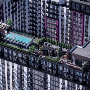 2 кімнатна квартира з власним басейном та відпочинковою зоною ЖК Manhattan up