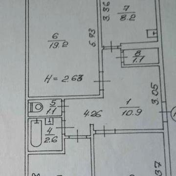 У продажу 3к р-н Клочківської, Заліська 1, 8/9, під ремонт