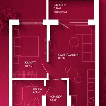 однокімнатна фемілі плаза благо центр ЖК Family Plaza