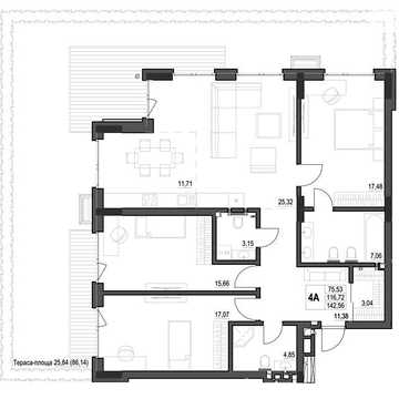 Продаж 4к Квартира Яновського вулиця ЖК Park House