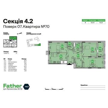 Продаж 3к Квартира Промислова вулиця ЖК Father