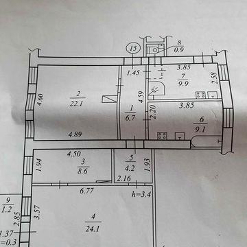 Продам 3 -х комнатную в коммунальной квартире или обменяю.