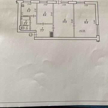 Квартира 3х кімнатна