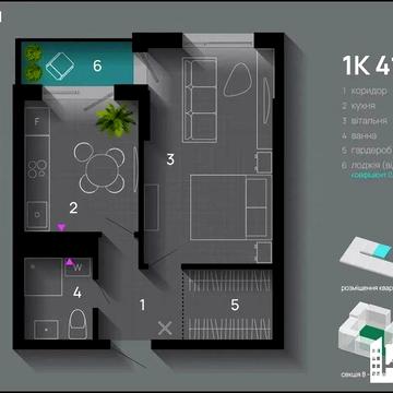Продаж 1кім квартири в ЖК Skygarden ЖК Skygarden