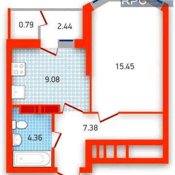 Без%! Продається 1к квартира 39.5м2 в ЖК Оберіг 2, Червоний хутір ЖК Оберіг 2