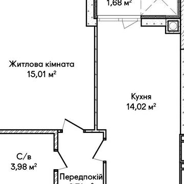 Продаж 1к Квартира Ольги Кобилянської (Достоєвського) вулиця ЖК Синергия Сити