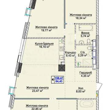 Продаж нової 4-к кв.(151м2) А. Верхогляда (Драгомирова) (8 чер.) , 5 ЖК Новопечерські Липки