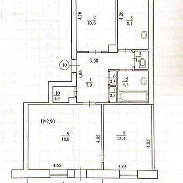 Продається терміново 3-кімнатна квартира, 66,0 м², від власника