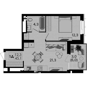 Продаж 1к Квартира Келецька вулиця ЖК TWINS