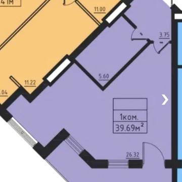 Однокімнатна квартира в ЖК Авиньон Море