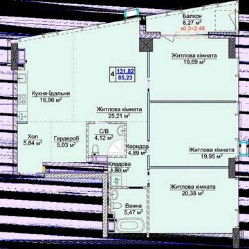 Продаж квартири без ремонту 131 м 8 черга 5 буд ЖК Новопечерські Липки ЖК Новопечерскі Липки